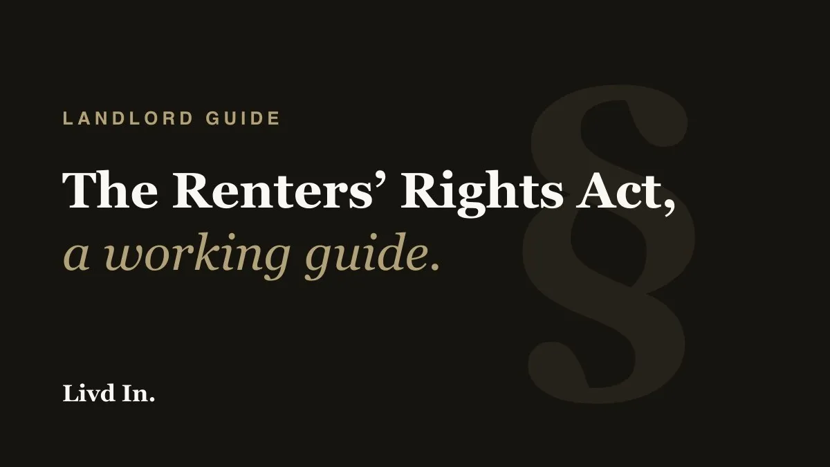 Livdin Property guide: the Renters' Rights Act for landlords