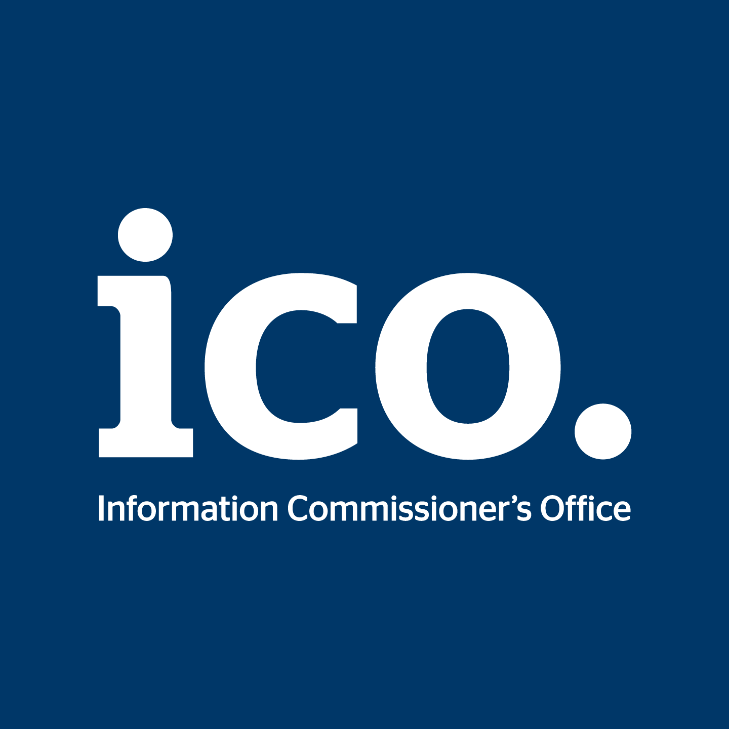 ICO Logo WhiteOnBlue
